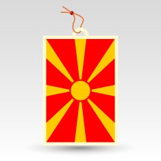 macedonian price tag - flag of macedonia N2