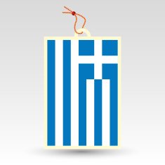 greek price tag - flag of greece N2