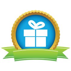Gold gift logo
