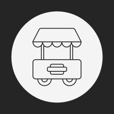shopping cart line icon N18