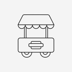 shopping cart line icon N19