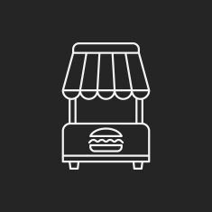 shopping cart line icon N25