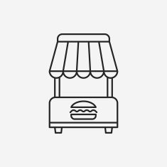 shopping cart line icon N27