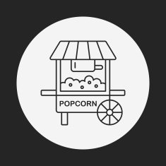 shopping cart line icon N34