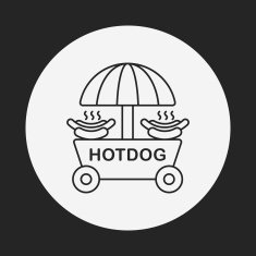 shopping cart line icon N38