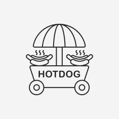 shopping cart line icon N39
