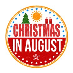 Christmas in august stamp N8