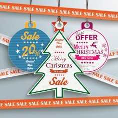 Sale Sticker Lines Christmas Tree Price N2