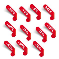 Red Sale Banner Elements