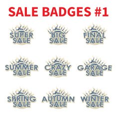 Set of Huge sale badges