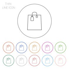 Shopping bag with tag