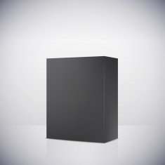 Blank box on white background vector