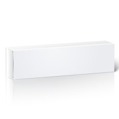 Realistic blank paper package box for oblong stuff - toothpaste