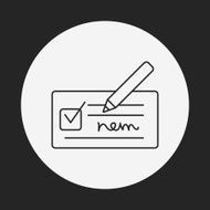 receipt line icon N4