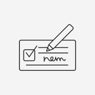 receipt line icon N5