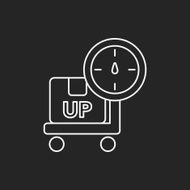 logistics freight weight line icon N5