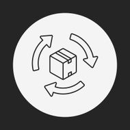 logistics freight line icon N74
