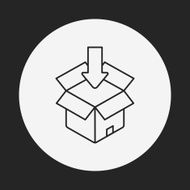 logistics freight line icon N89