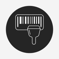 Barcode Label line icon N4