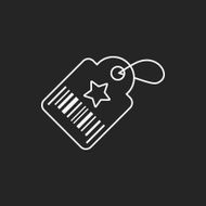 Barcode Label line icon N9