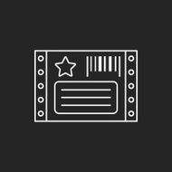 Barcode Label line icon N12