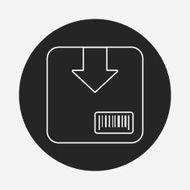 logistics freight line icon N103