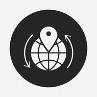 logistics freight map icon N5