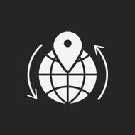 logistics freight map icon N6