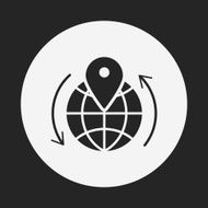 logistics freight map icon N7