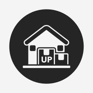 logistics freight warehouse icon N5