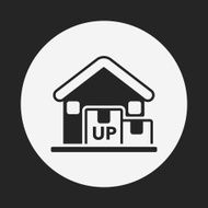 logistics freight warehouse icon N7