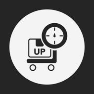 logistics freight weight icon N6