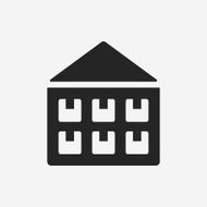 logistics freight warehouse icon N12