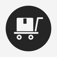 logistics freight trolley icon N4