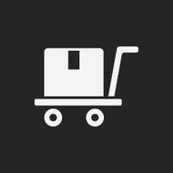 logistics freight trolley icon N5