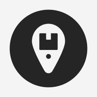 logistics freight map icon N9
