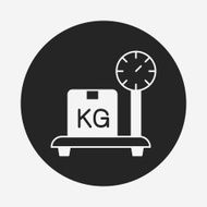 logistics freight weight icon N8