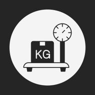 logistics freight weight icon N10