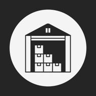 logistics freight warehouse icon N15