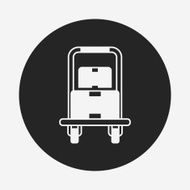 logistics freight trolley icon N8