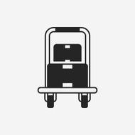 logistics freight trolley icon N11