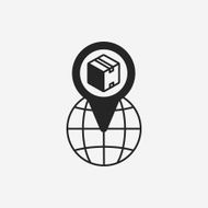 logistics freight map icon N16