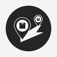 logistics freight map icon N17
