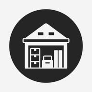 logistics freight warehouse icon N17