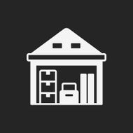 logistics freight warehouse icon N18