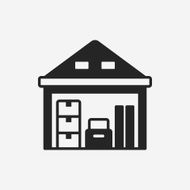 logistics freight warehouse icon N20