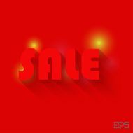 The inscription SALE on a red background paper N2
