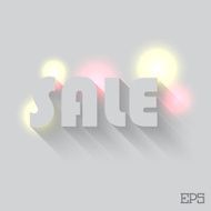 The inscription SALE on a grey background paper N2
