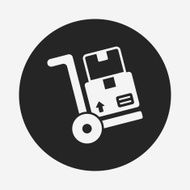 logistics freight trolley icon N12