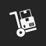 logistics freight trolley icon N13